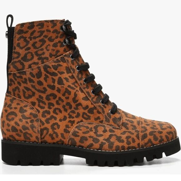 Donald Pliner | Ease Leopard Combat boot - Picture 1 of 6